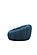 Divani Casa Yolonda - Modern Curved Dark Teal Fabric Chair by VIG Furniture
