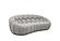Divani Casa Yolonda - Modern Curved Light Grey Fabric Loveseat by VIG Furniture