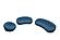 Divani Casa Yolonda - Modern Curved Dark Teal Fabric Sofa Set by VIG Furniture