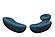 Divani Casa Yolonda - Modern Curved Dark Teal Fabric Sofa Set by VIG Furniture