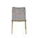Modrest Brent- Contemporary Light Grey Fabric + Brass Dining Chair Set of 2 by VIG Furniture