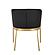 Modrest Kravitz - Modern Dark Grey Vegan Leather + Antique Brass Dining Chair by VIG Furniture