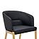 Modrest Kravitz - Modern Dark Grey Vegan Leather + Antique Brass Dining Chair by VIG Furniture