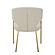 Modrest Claudine - Modern Light Grey Fabric & Antique Brass Dining Chair by VIG Furniture