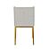 Modrest Mimi - Modern Light Grey Fabric + Antique Brass Dining Chair (Set of 2) by VIG Furniture