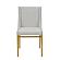 Modrest Mimi - Modern Light Grey Fabric + Antique Brass Dining Chair (Set of 2) by VIG Furniture
