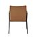 Modrest Leshay - Modern Dark Camel Vegan Leather + Black Metal Dining Chair by VIG Furniture