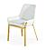 Modrest Ganon - Modern White & Gold Dining Chair by VIG Furniture