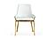 Modrest Ganon - Modern White & Gold Dining Chair by VIG Furniture