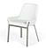 Modrest Ganon - Modern White & Brushed Stainless Steel Dining Chair by VIG Furniture