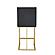 Modrest Frankie - Modern Dark Grey Vegan Lather + Antique Brass Counter Stool by VIG Furniture