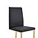 Modrest Frankie - Modern Dark Grey Vegan Leather + Antique Brass Dining Chair by VIG Furniture