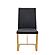 Modrest Frankie - Modern Dark Grey Vegan Leather + Antique Brass Dining Chair by VIG Furniture