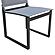 Renava Wake + Kayak - Modern Outdoor Grey Dining Table Set by VIG Furniture