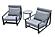 Renava Boardwalk Outdoor Grey Lounge Chair Set by VIG Furniture