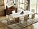 Modrest Auer - White Marble & Gold Dining Table by VIG Furniture