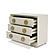 Modrest Marjorie - Modern Cream & Brushed Gold Nightstand by VIG Furniture