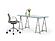 Modrest Ostro - Modern Stainless Steel + Glass Desk by VIG Furniture