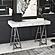 Modrest Ostrow - White + Stainless Steel Desk by VIG Furniture