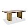 Modrest Marjorie - Modern Walnut + Brushed Gold Rectangular Dining Table by VIG Furniture