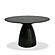 Modrest Calexico - Contemporary Black Wave Glass Round Dining Table by VIG Furniture