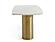 Modrest Rocky - Glam White Marble & Brush Gold Dining Table by VIG Furniture