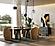 Modrest Calexico - Contemporary Black Wave Glass + Black Buffet by VIG Furniture