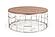 Modrest Silvia Modern Walnut & Stainless Steel Coffee Table by VIG Furniture