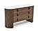 Modrest Chelton - Contemporary White Ceramic & Walnut Dresser by VIG Furniture