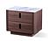 Modrest Chelton - Contemporary White Ceramic & Walnut Nightstand by VIG Furniture