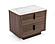 Modrest Chelton - Contemporary White Ceramic & Walnut Nightstand by VIG Furniture