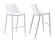 Modrest Jane - Modern White Counter Stool Set of 2 by VIG Furniture