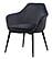 Modrest Wilson - Modern Grey Velvet & Black Dining Chair by VIG Furniture