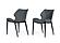 Modrest Instone - Industrial Dark Grey Eco-Leather Dining Chair (Set of 2) by VIG Furniture