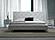 Queen Monte Carlo Modern White Leatherette Bed w/ Crystals by VIG Furniture