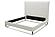 Modrest Hemlock - Contemporary White Fabric Bed by VIG Furniture
