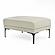 Divani Casa Jacoba - Modern Light Grey Leather Rectangular Ottoman by VIG Furniture