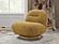 Modrest Renee - Modern Mustard Fabric Swivel Accent Chair by VIG Furniture