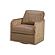 Divani Casa Danson - Modern Tan Leather + Wicker Swivel Accent Chair by VIG Furniture