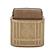 Divani Casa Danson - Modern Tan Leather + Wicker Swivel Accent Chair by VIG Furniture