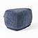 Divani Casa Kinsey - Modern Blue Small River Rock Ottoman by VIG Furniture