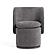 Divani Casa Norris - Modern Dark Grey Fabric Swivel Dining Chair by VIG Furniture