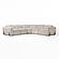 Divani Casa Conrad - Modern Beige Fabric Sectional w/3 Recliners by VIG Furniture