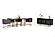 Modrest Natalie Modern Black Acacia & Antique Brass Buffet by VIG Furniture