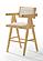 Modrest Fern - Modern Natural and Beige Counter Stool Set of 2 by VIG Furniture