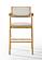 Modrest Fern - Modern Natural and Beige Counter Stool Set of 2 by VIG Furniture