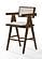 Modrest Fern - Modern Walnut and Beige Counter Stool Set of 2 by VIG Furniture