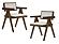 Modrest Fern - Modern Walnut and Beige Dining Chair Set of 2 by VIG Furniture