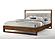 California King Nova Domus Falcor - Modern Grey Fabric & Walnut Veneer Bed by VIG Furniture
