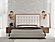 Modrest Amberlie - White Vegan Leather & Walnut CK Bed by VIG Furniture